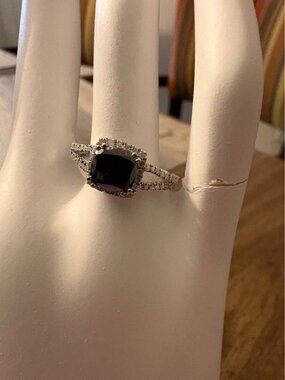 Sterling Silver 1.50 CTTW Natural Diamond Ring Size 7